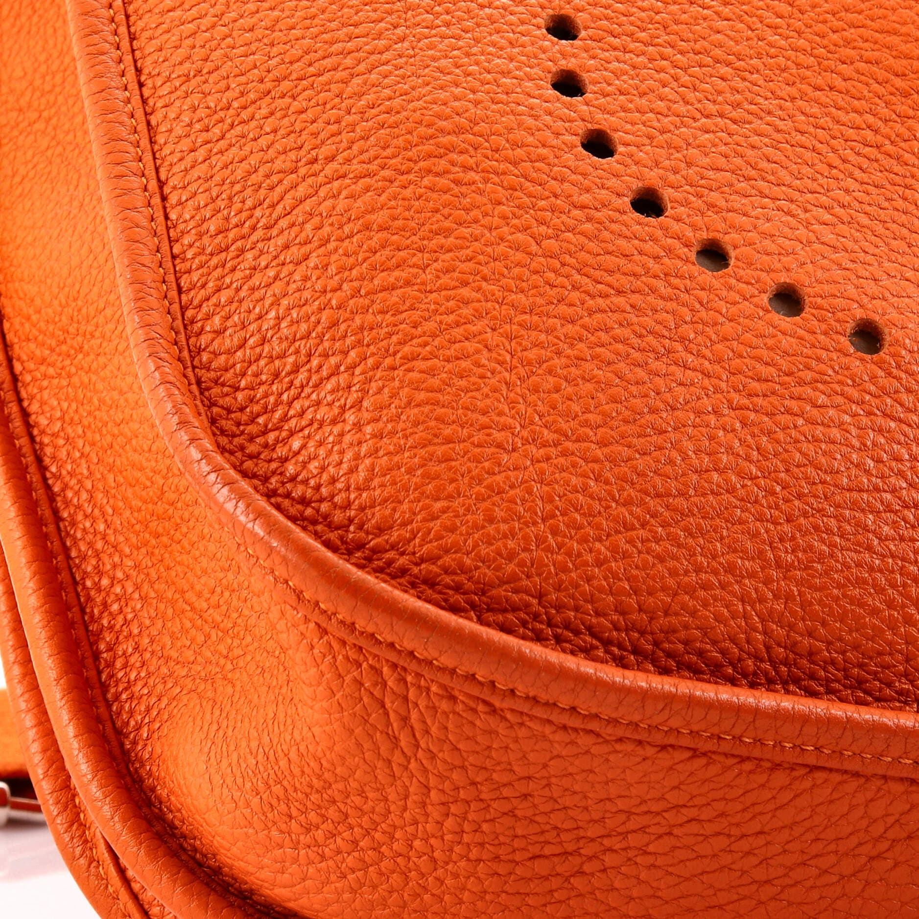 Pre-Owned Hermes Evelyne Bag Gen III Clemence PM, Alternate, color, Orange H