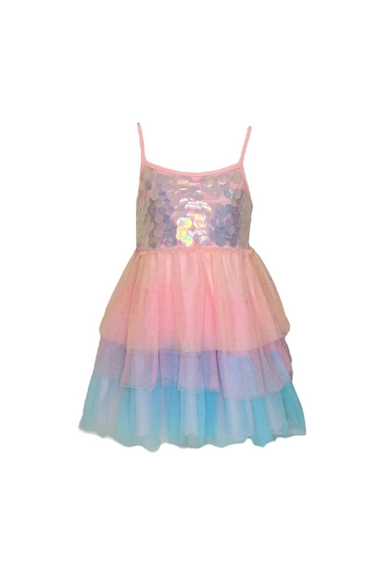 Paillette Ombre Tutu Dress, Alternate, color, Multicolor