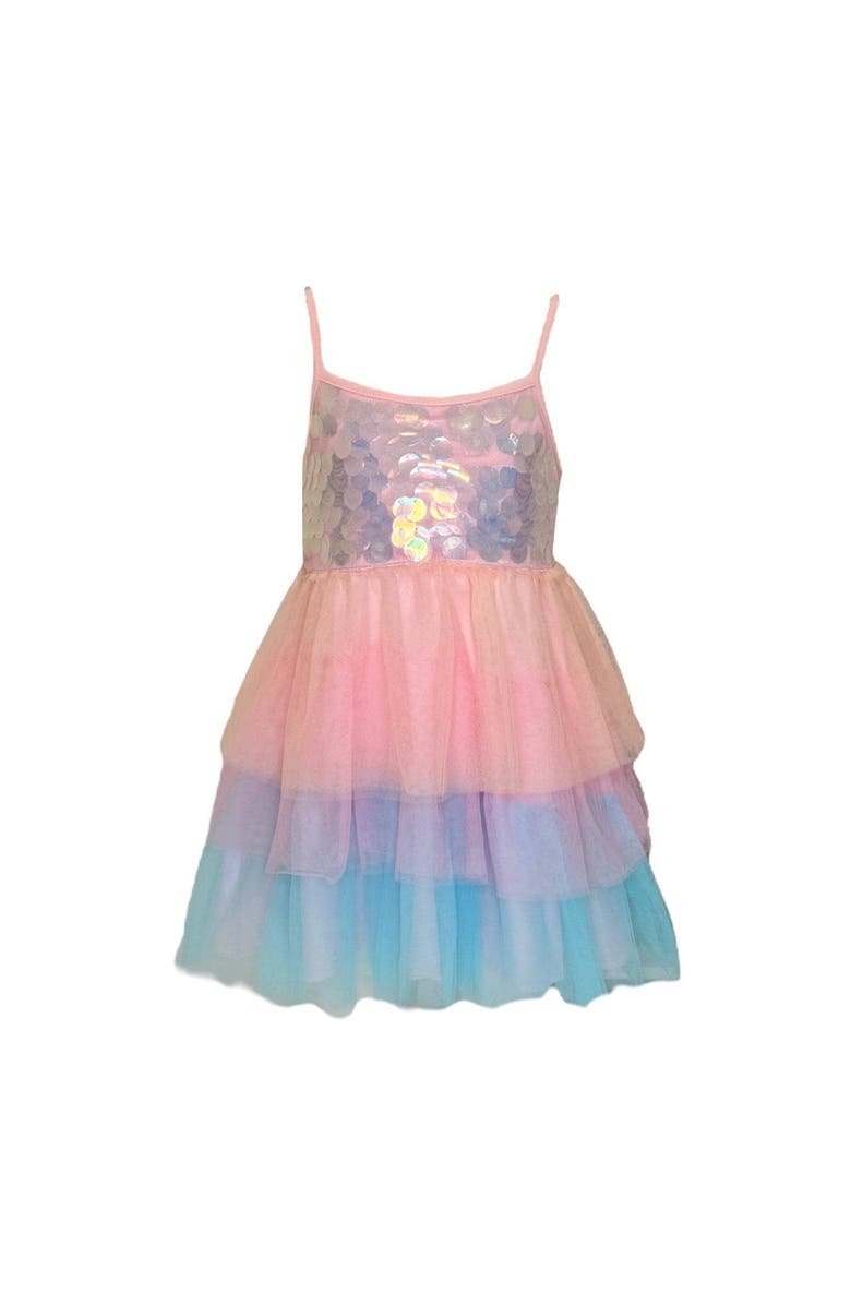 Lola + The Boys Paillette Ombre Tutu Dress, Alternate, color, Multicolor