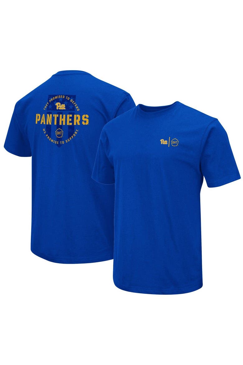 Men's Colosseum Royal Pitt Panthers OHT Military Appreciation T-Shirt, Main, color, Royal