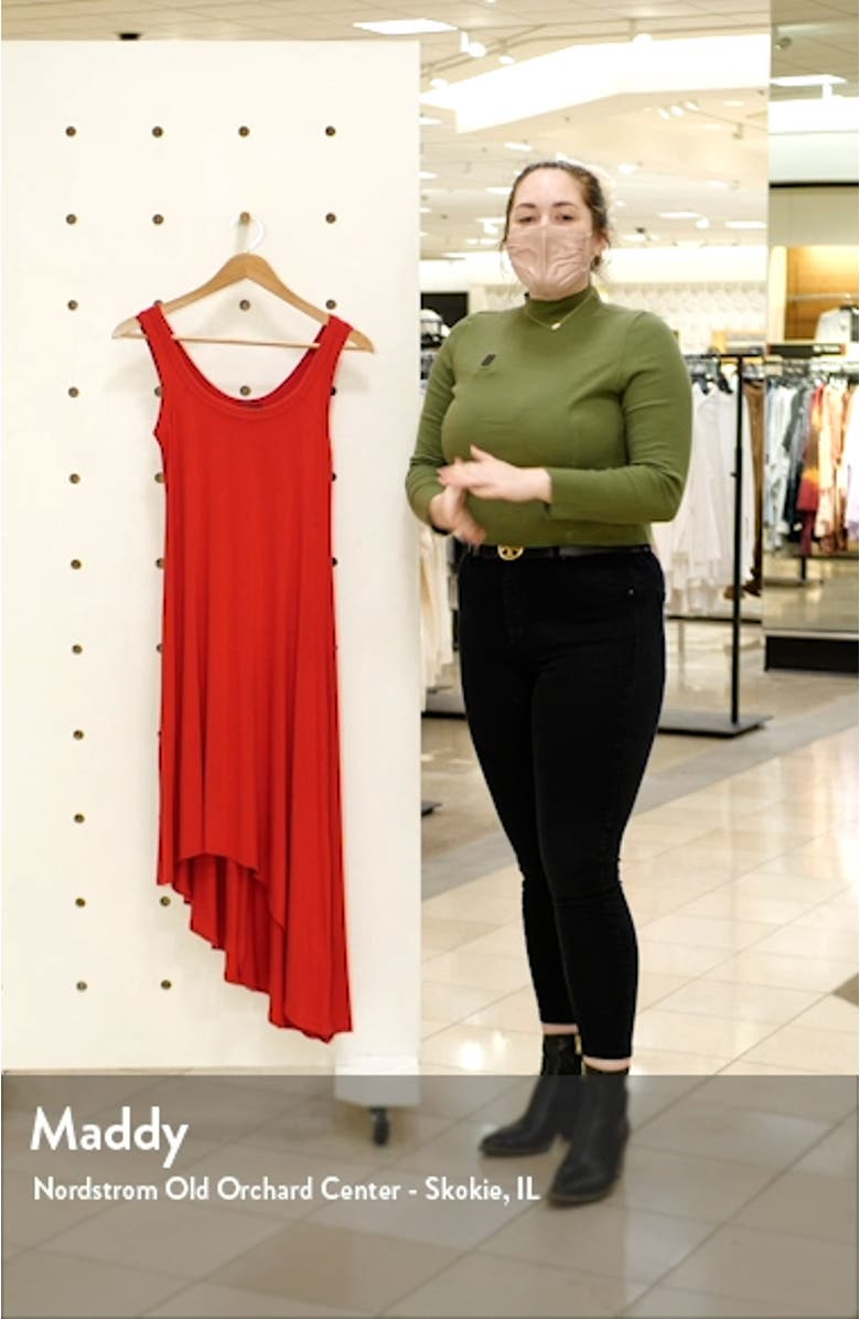 Sleeveless Asymmetrical Hem Dress, sales video thumbnail