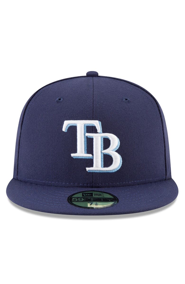 New Era Men's New Era Navy Tampa Bay Rays 2024 MLB World Tour: Dominican Republic Series 59FIFTY Fitted Hat, Alternate, color, 