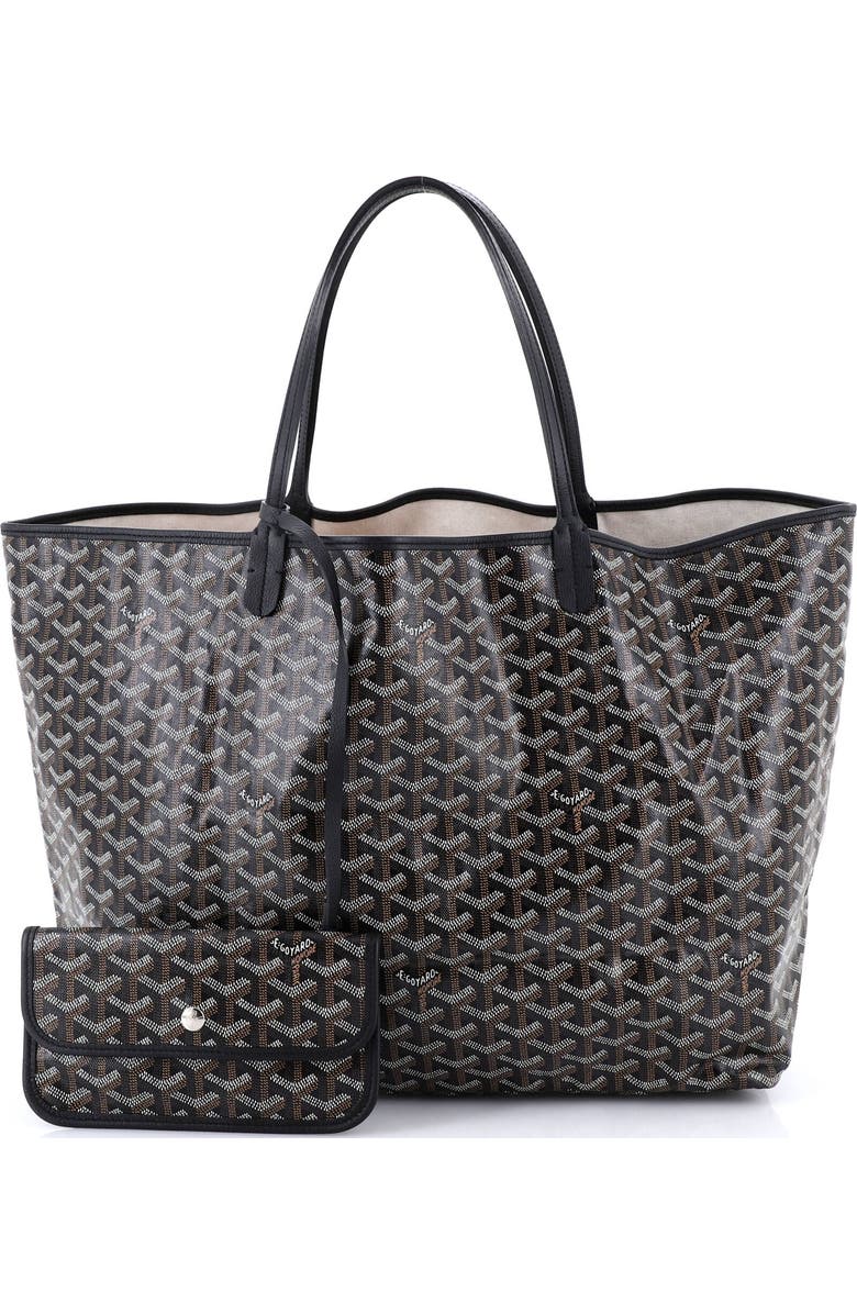 Pre-Owned Goyard Saint Louis Tote Coated Canvas GM, Alternate, color, Black