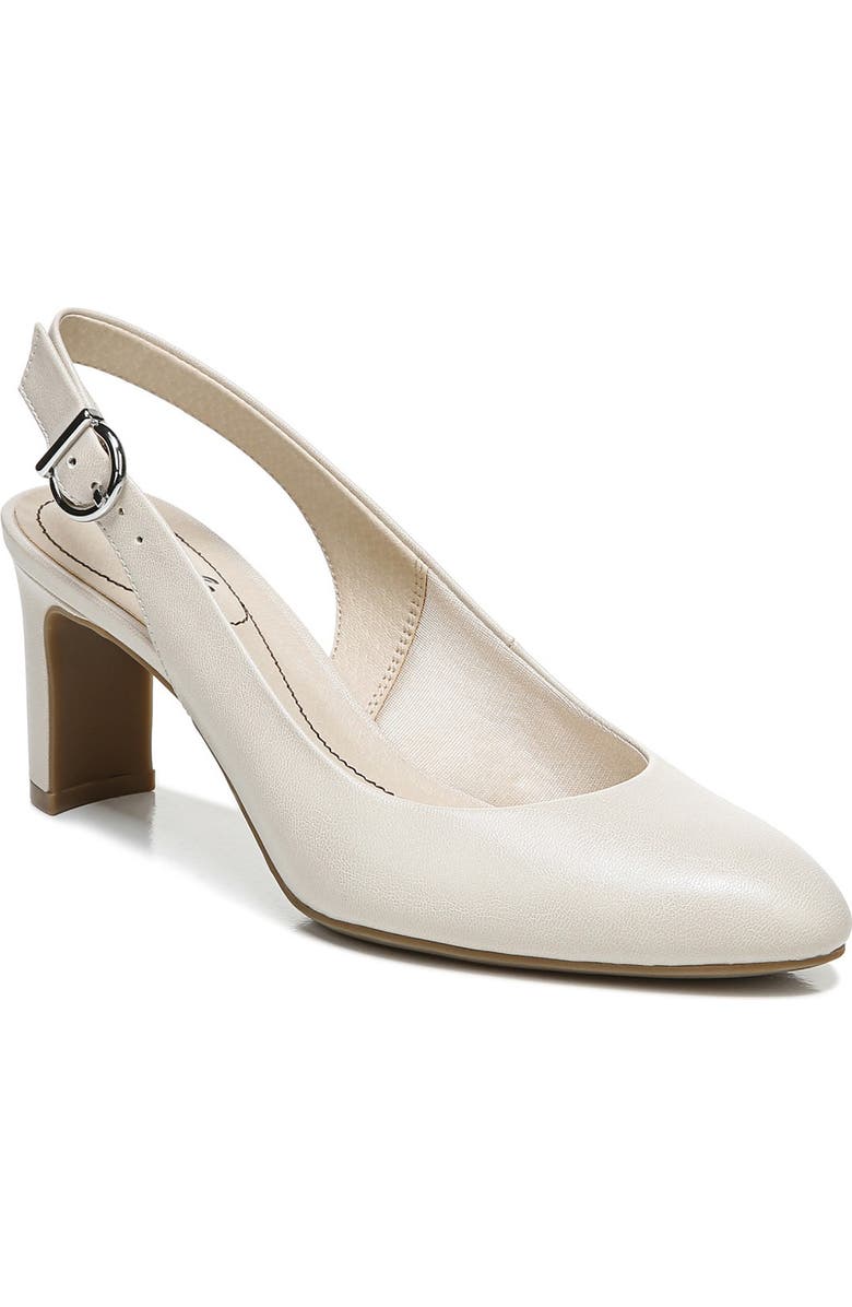 LifeStride Gigi Slingback Pump - Wide Width Available, Main, color, Almond
