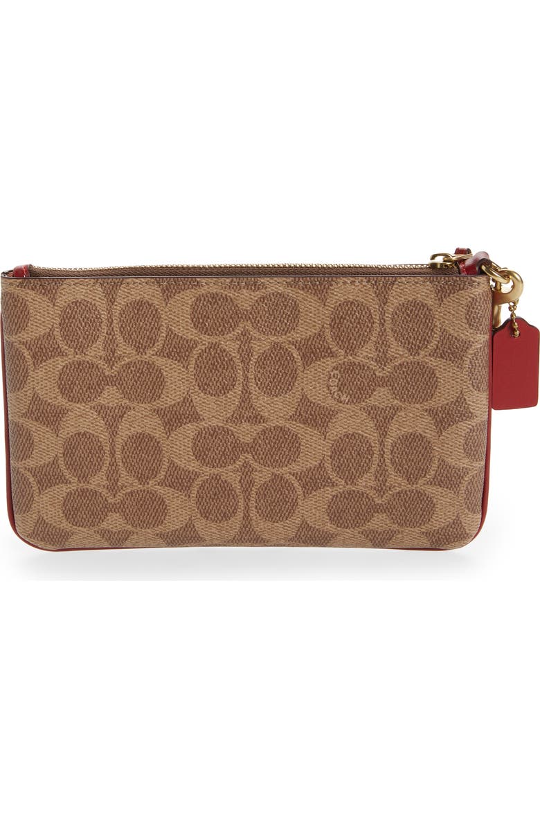 COACH Lunar New Year Coated Canvas Signature Wristlet, Alternate, color,