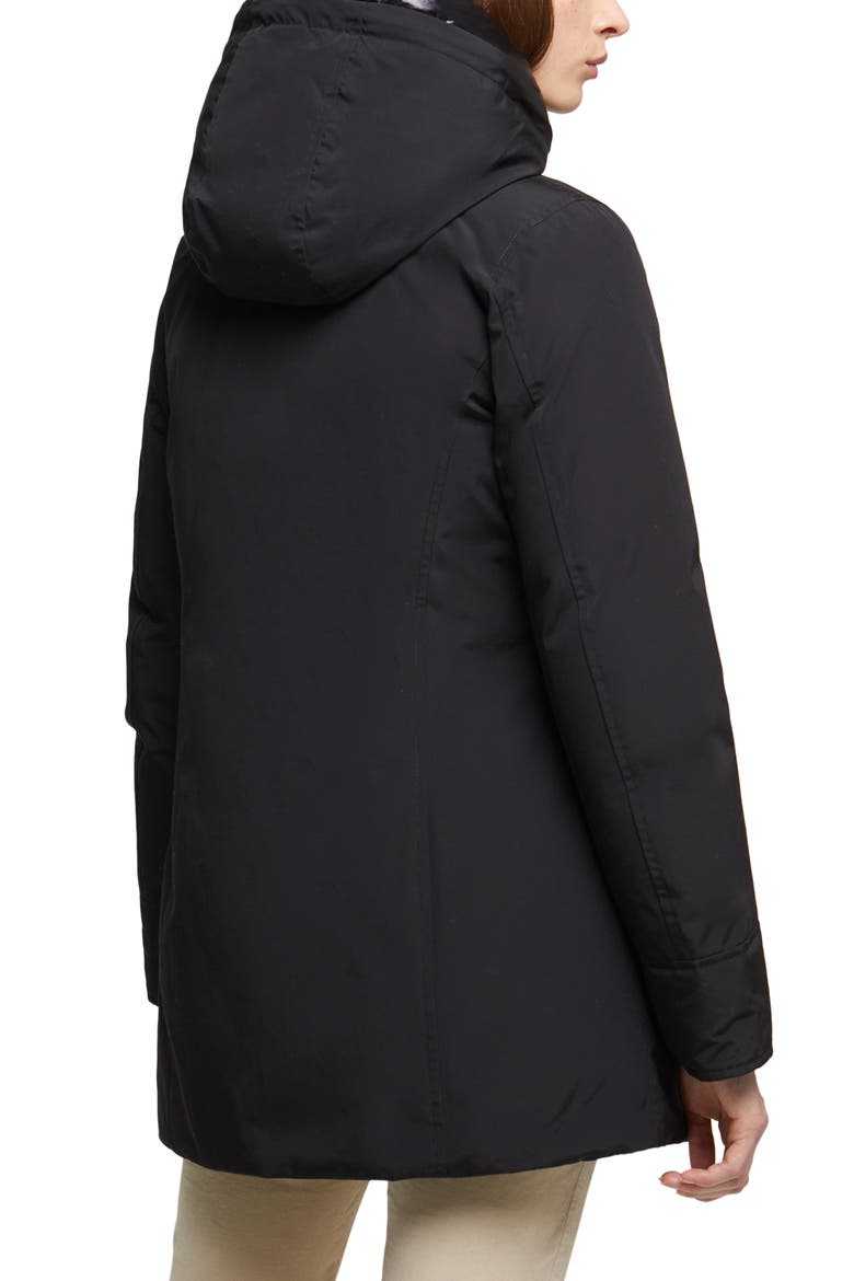 Arctic Hooded Down Parka, Alternate, color, BLACK