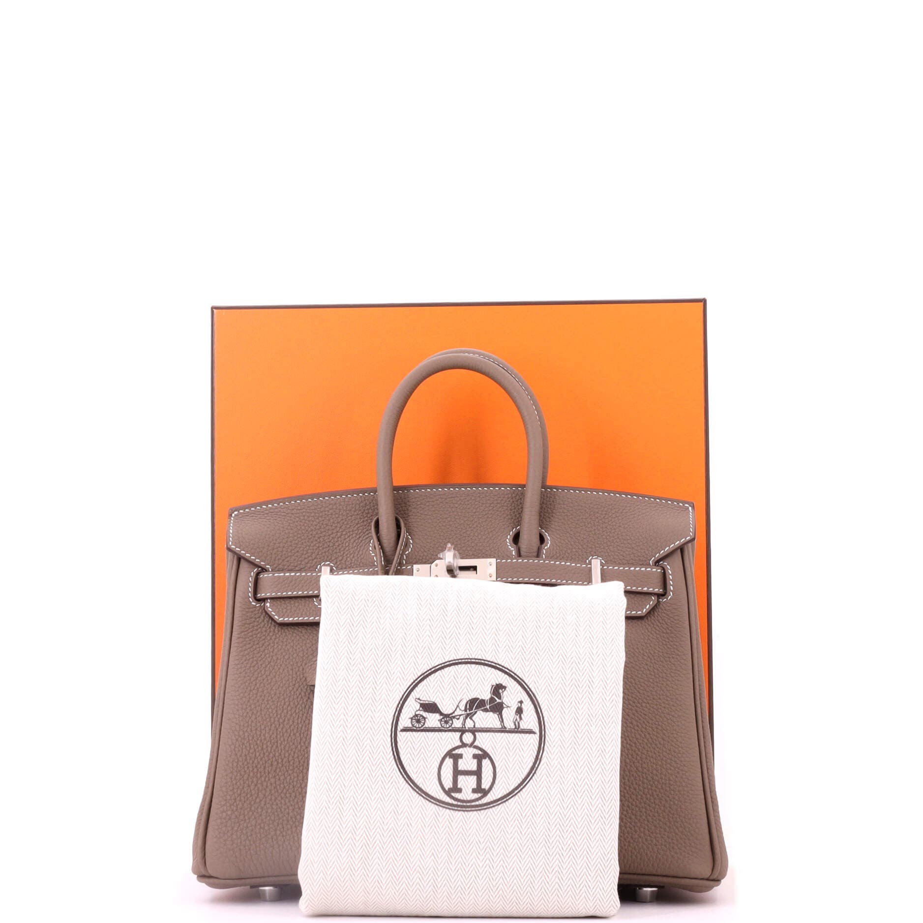 Birkin Handbag Grey Togo with Palladium Hardware 25, Alternate, color, Grey