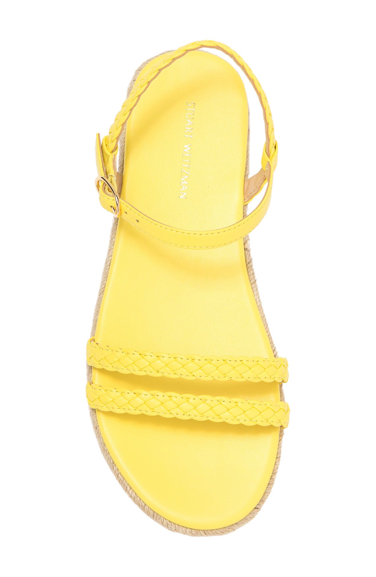 Stuart Weitzman Mykonos Braided Strap Espadrille Flat (Women ...