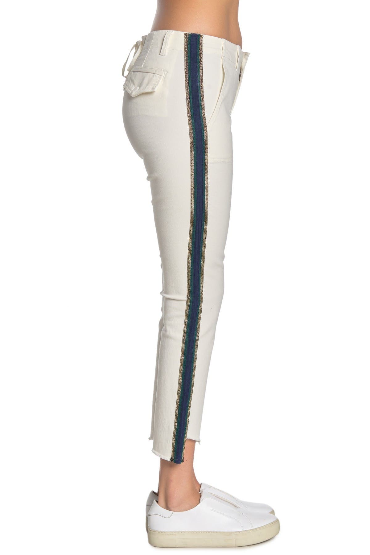 Pam & Gela Uniform Side Stripe Step Hem Pants (Women) | Nordstromrack