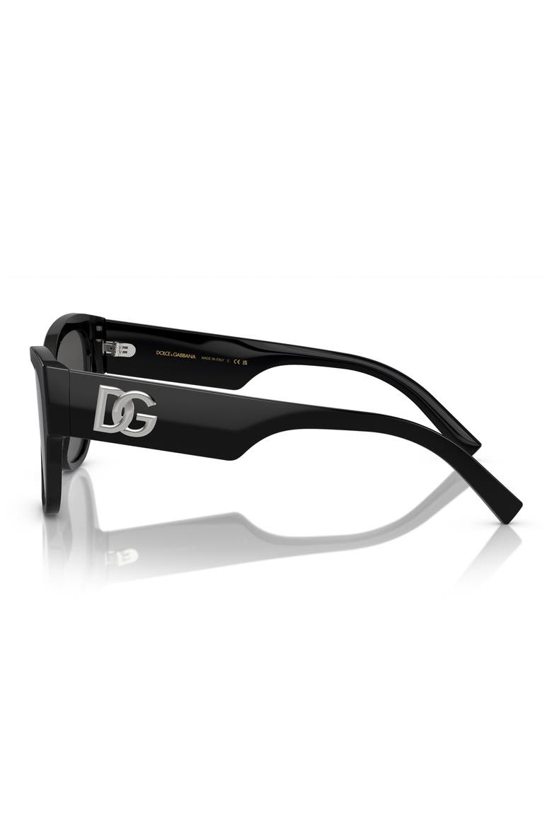 54mm Butterfly Sunglasses, Alternate, color, BLACK