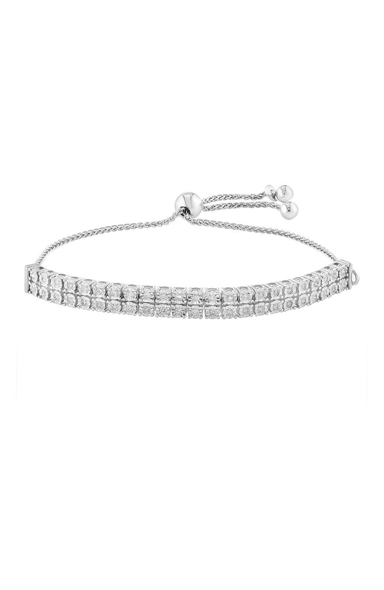 EFFY Diamond Slider Bracelet, Main, color, Silver