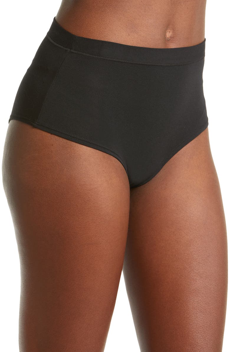 MeUndies FeelFree High Waist Briefs, Alternate, color, Black