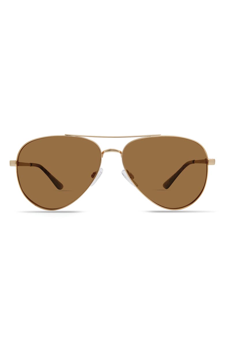 Rachel Zoe Greta 58mm Aviator Sunglasses, Main, color,