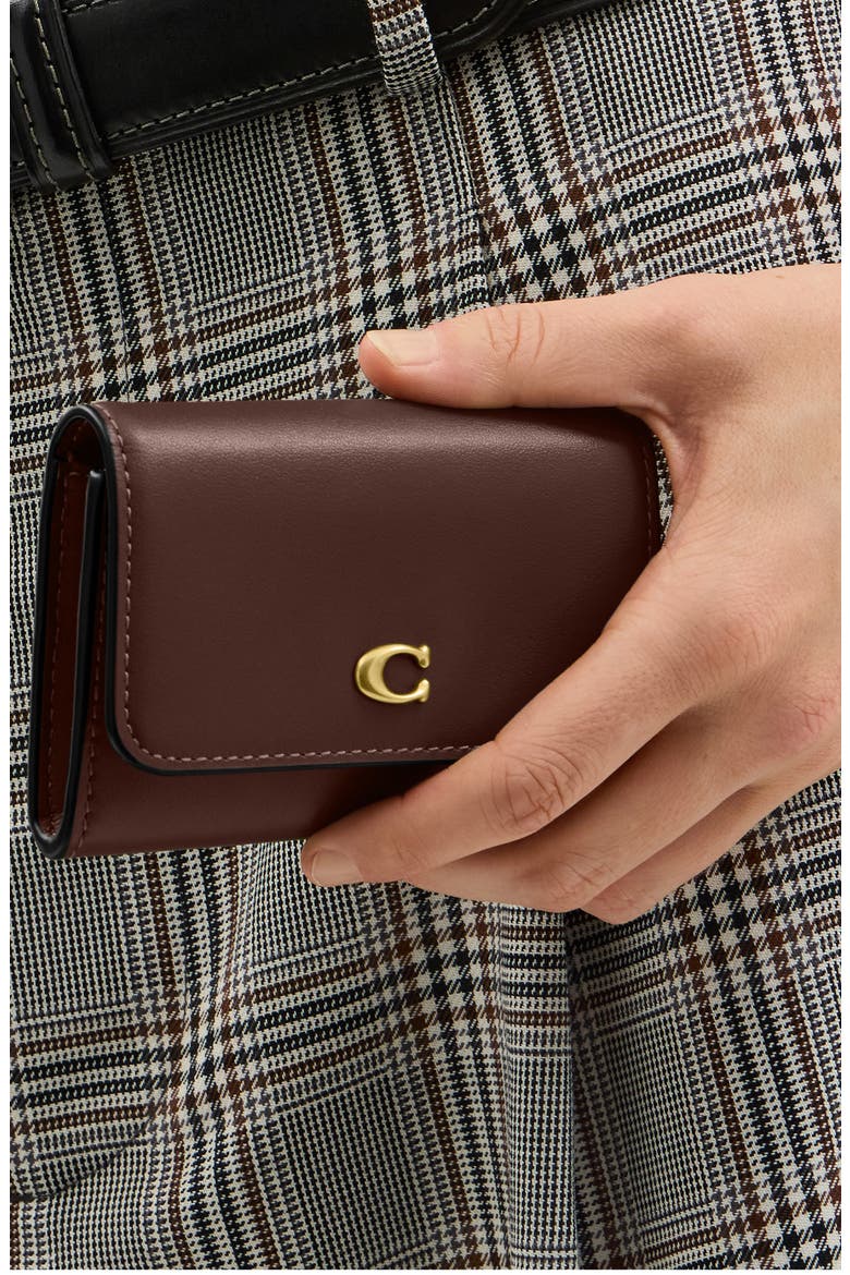 Essential Leather Card Holder, Alternate, color, B4/MAPLE