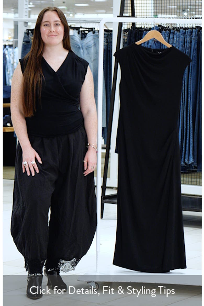 Boatneck Matte Jersey Sheath Midi Dress video