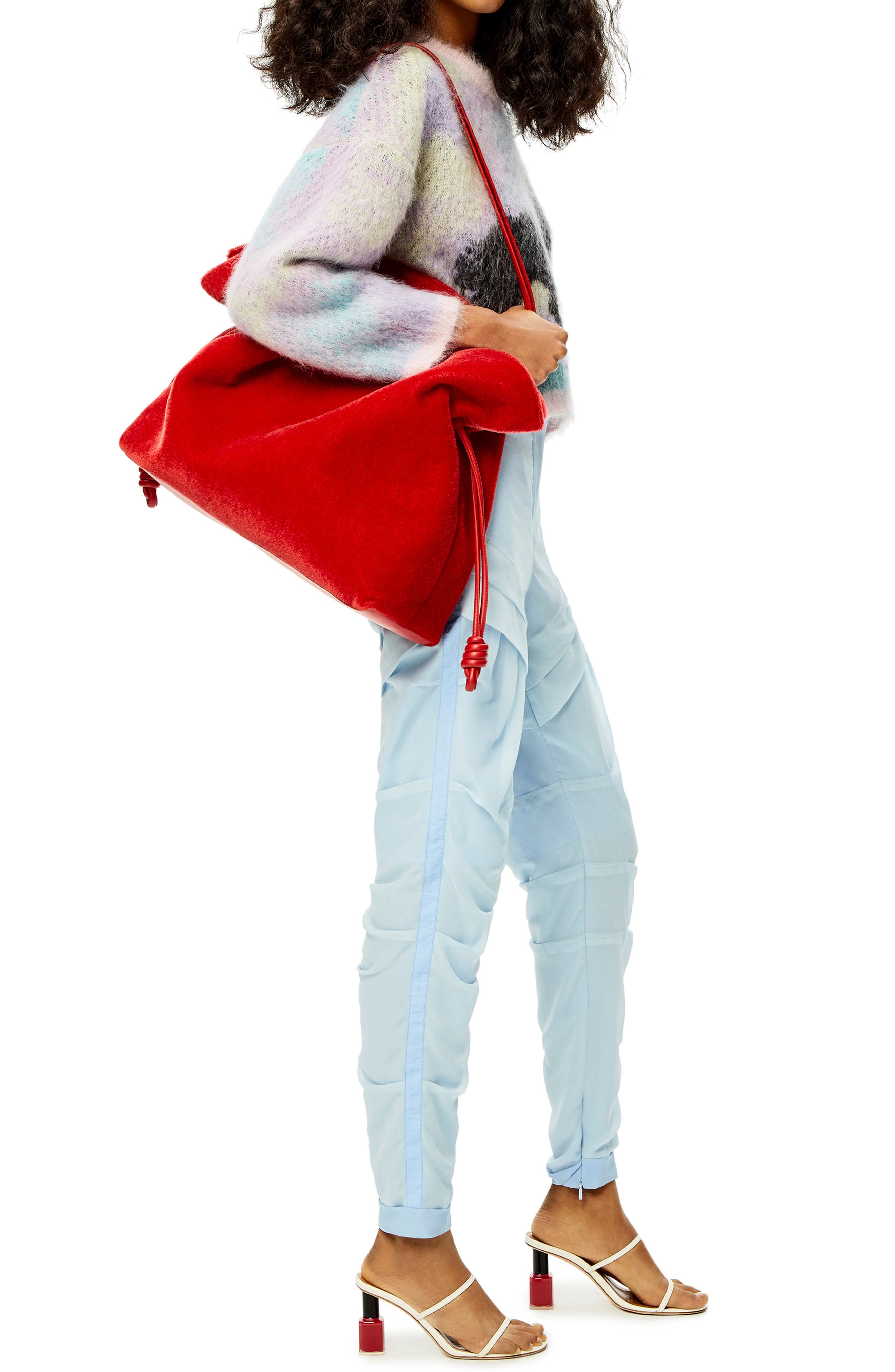 Loewe Flamenco Extra Large Clutch, Alternate, color, 