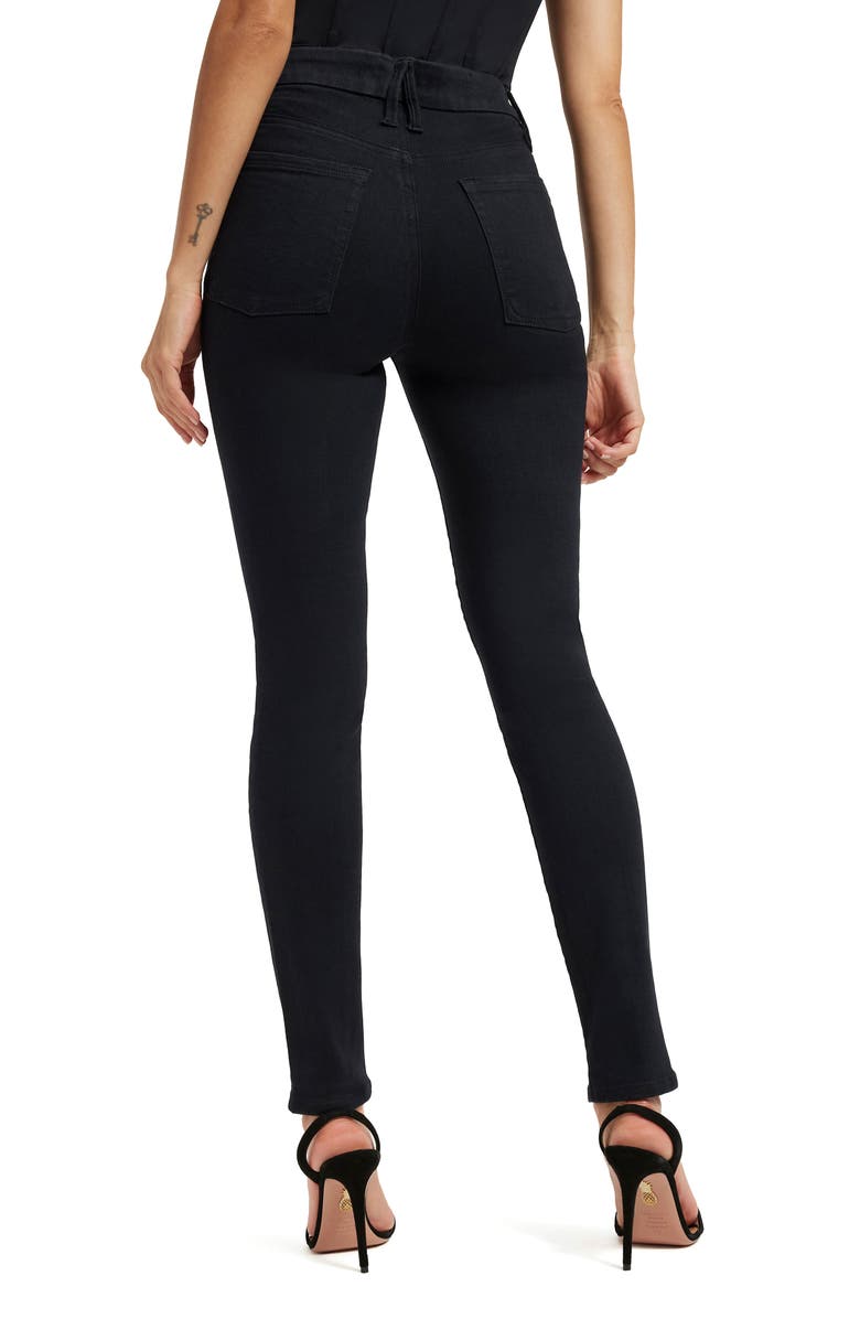 Good American Pull-On Skinny Jeans, Alternate, color,