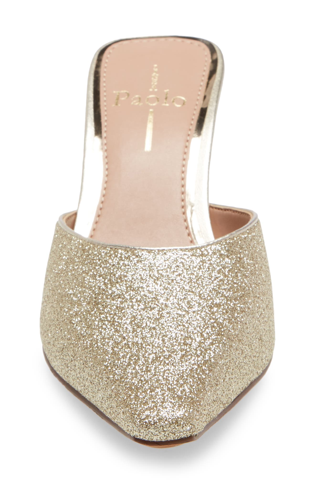 Umi Glitter Kitten Heel Mule, Alternate, color, GOLD GLISTEN LEATHER