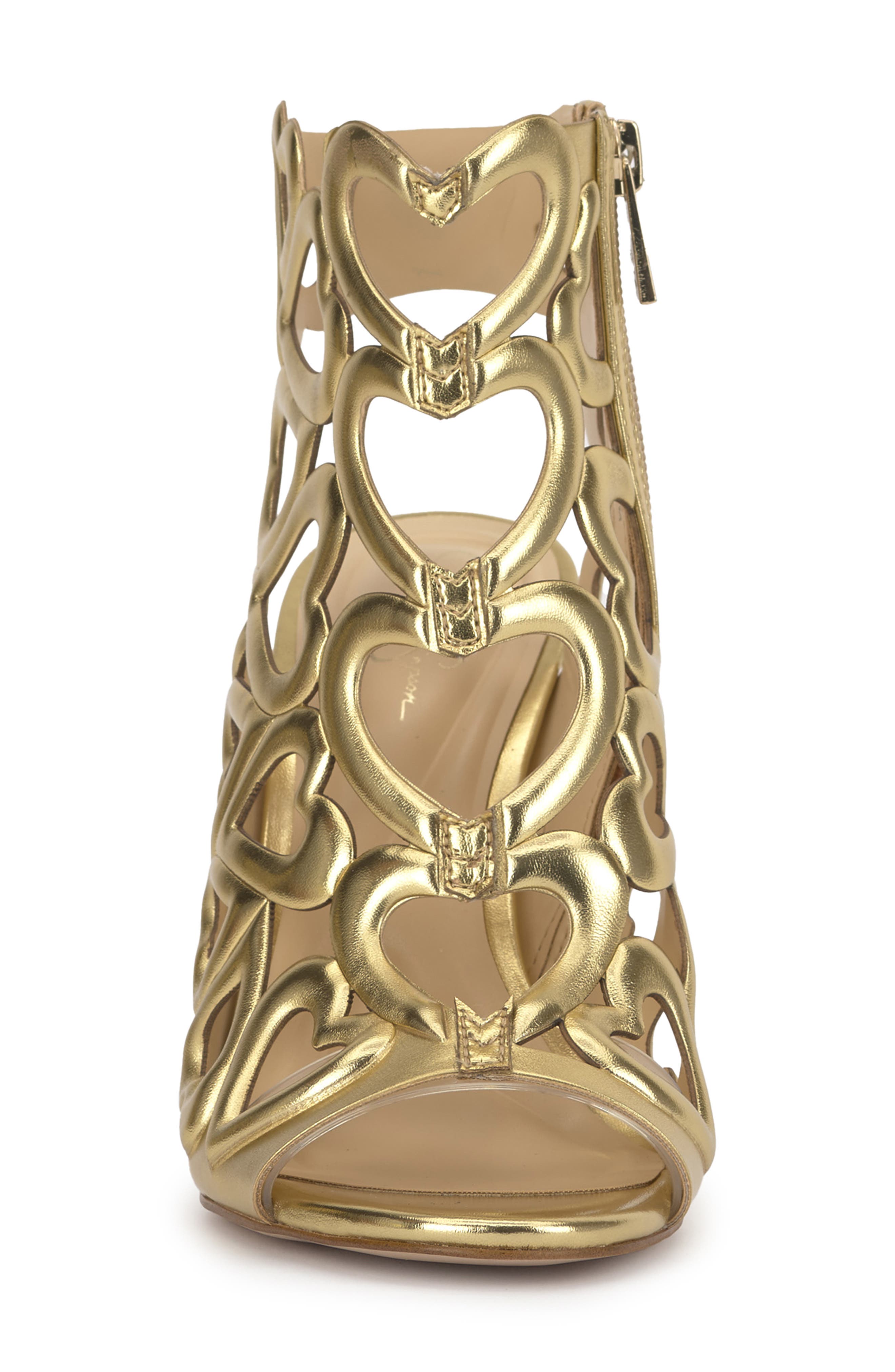 Jalina Sandal, Alternate, color, GOLD/ CLEAR