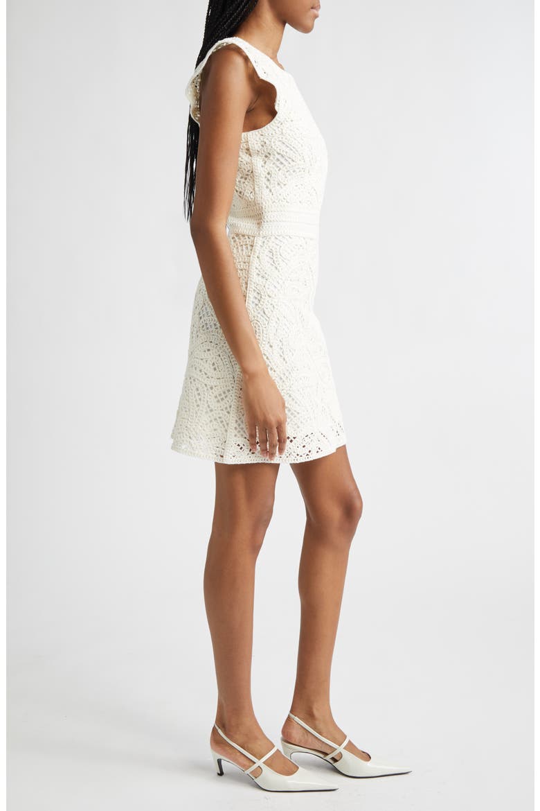 Crochet Sheath Dress, Alternate, color, SOLID WHITE