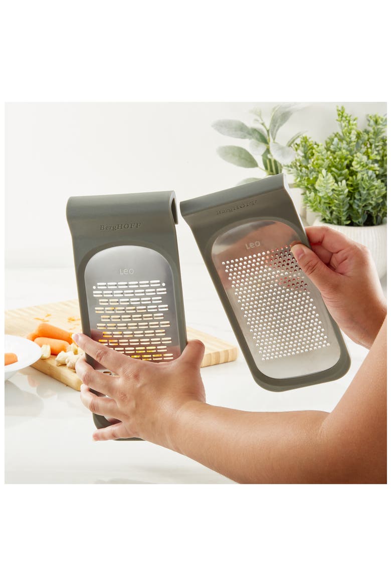 Leo Balance Double Coarse & Ribbon Grater, Alternate, color, GREY