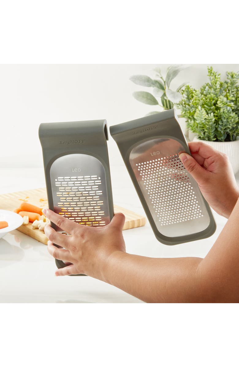 BergHOFF Leo Balance Double Coarse & Ribbon Grater, Alternate, color, 