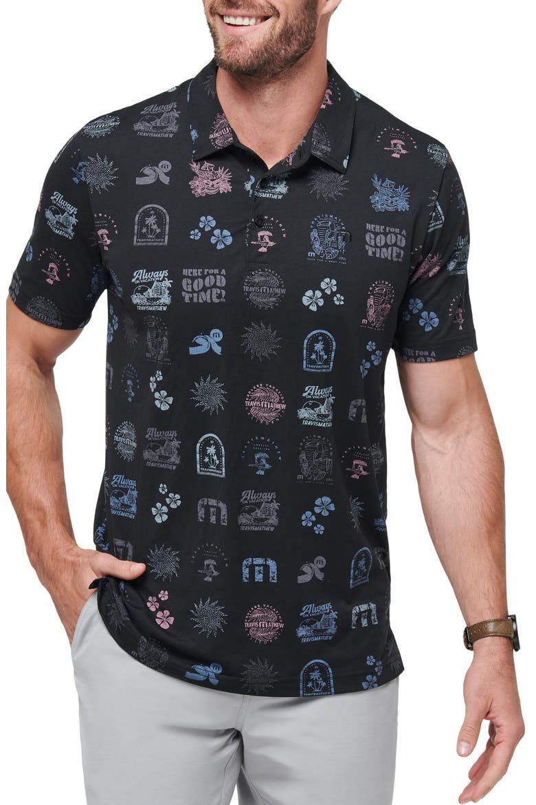 Tourist Season Polo, Main, color, BLACK