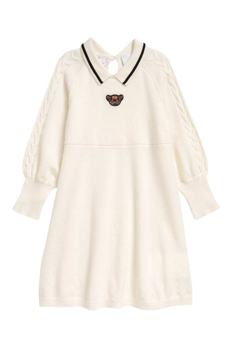 Kids' Clarisa Wool Sweater Dress, Main, color, IVORY