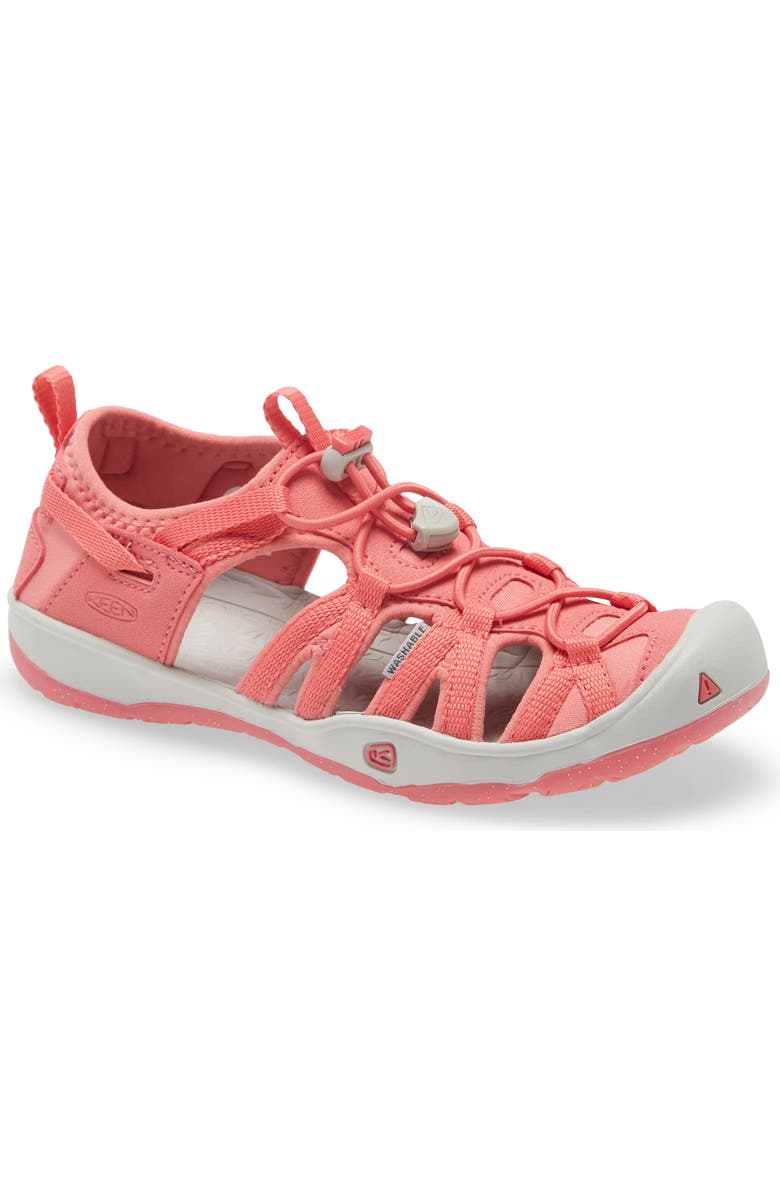 KEEN Moxie Water Friendly Sandal, Main, color, Nostalgia Rose/ Papaya Punch