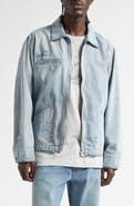 MM6 Maison Margiela Distressed Zip-Up Denim Trucker Jacket