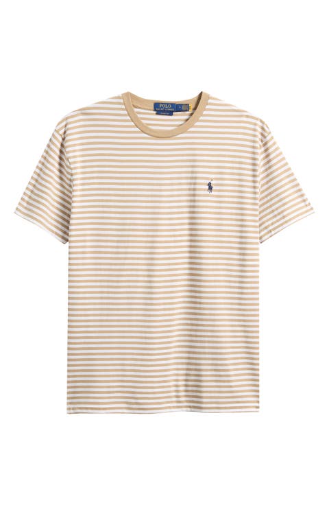 Classic Fit Stripe Cotton Jersey T-Shirt
