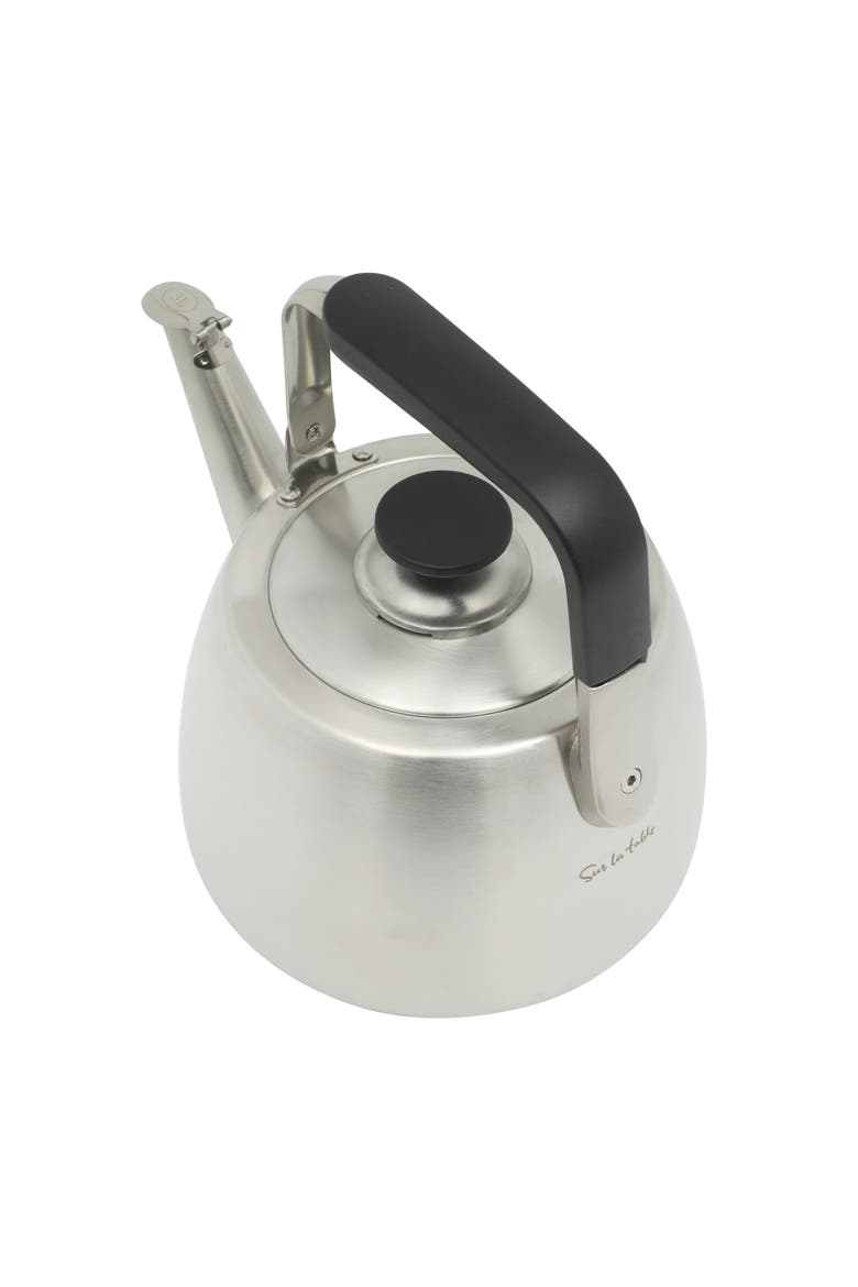 Stainless Steel Whistling Stovetop Tea Kettle, Alternate, color, Stainless Steel