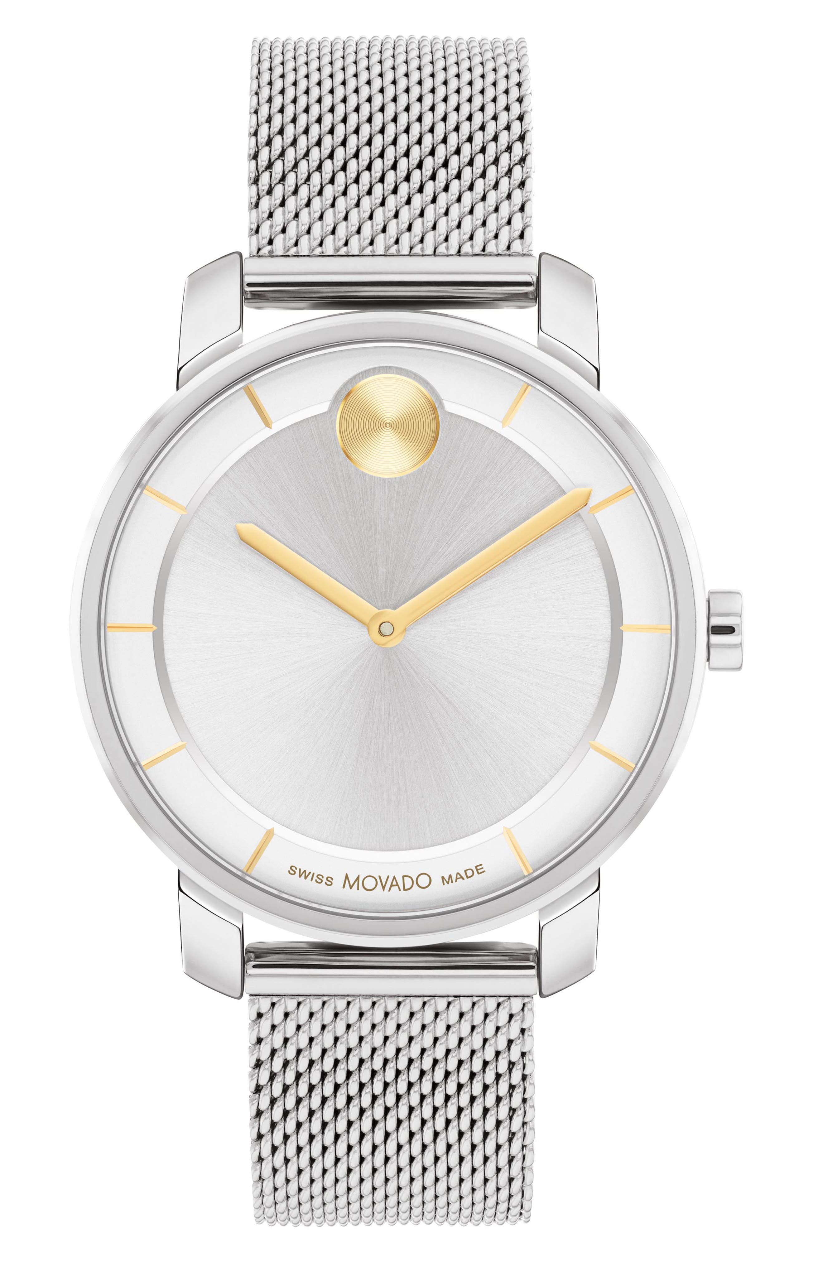 Movado Bold Access Mesh Strap Watch, 34mm