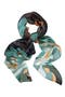 Pleated Floral Blossom Print Scarf