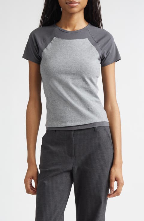 Puka Raglan Sleeve Colorblock Jersey Baby Tee