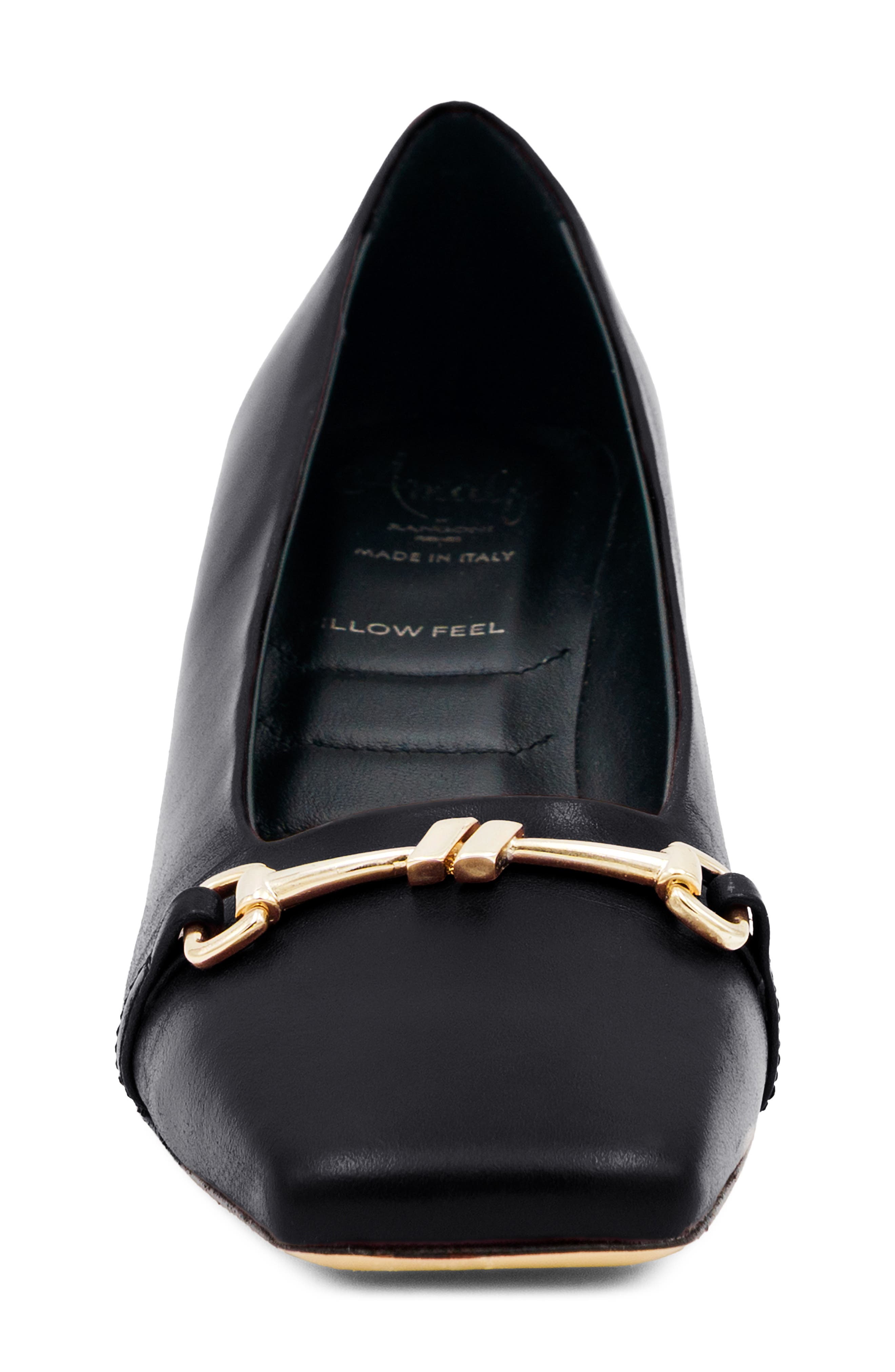 Sesto Leather Pointed Toe Pump, Alternate, color, BLACK