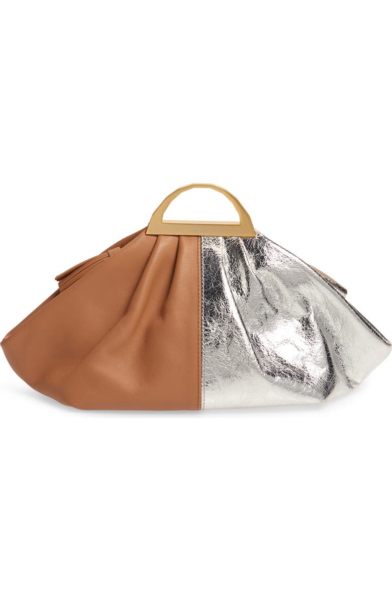 the VOLON Gabi Leather Top Handle Bag, Main, color,