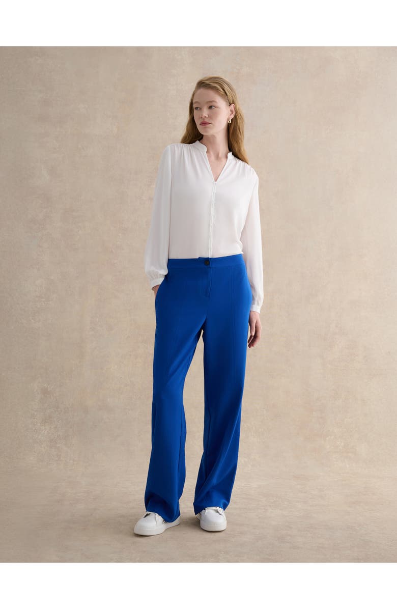 HOBBS LONDON Martine Relaxed Tailored Trousers, Alternate, color, True Blue