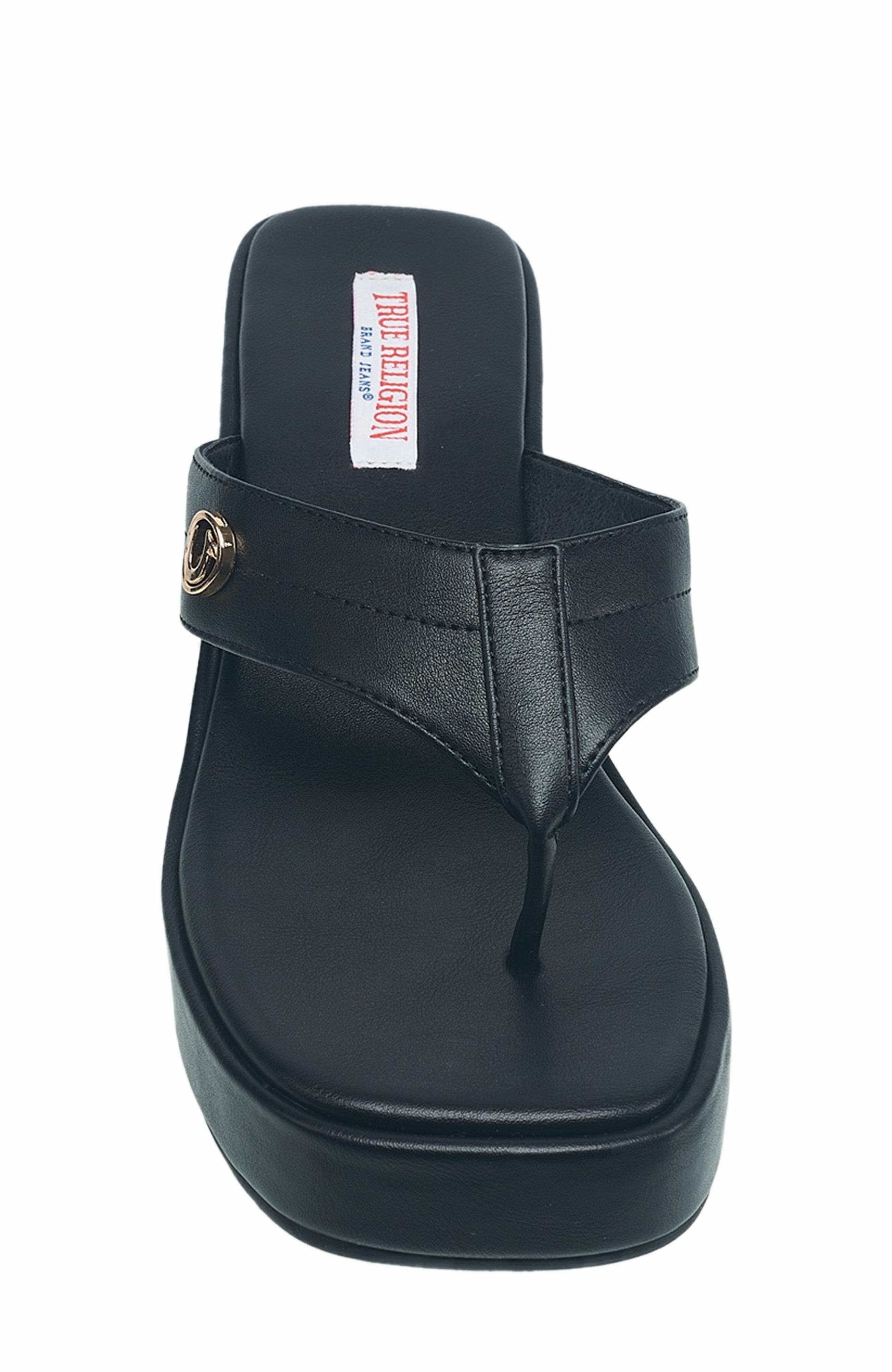 True Religion Latto Slip on Wedge Sandal, Alternate, color, 