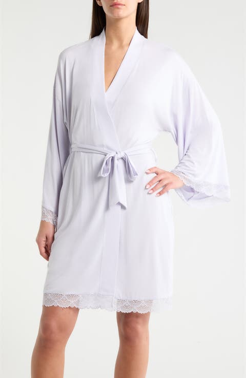 Moonlight Eco Lace Trim Robe
