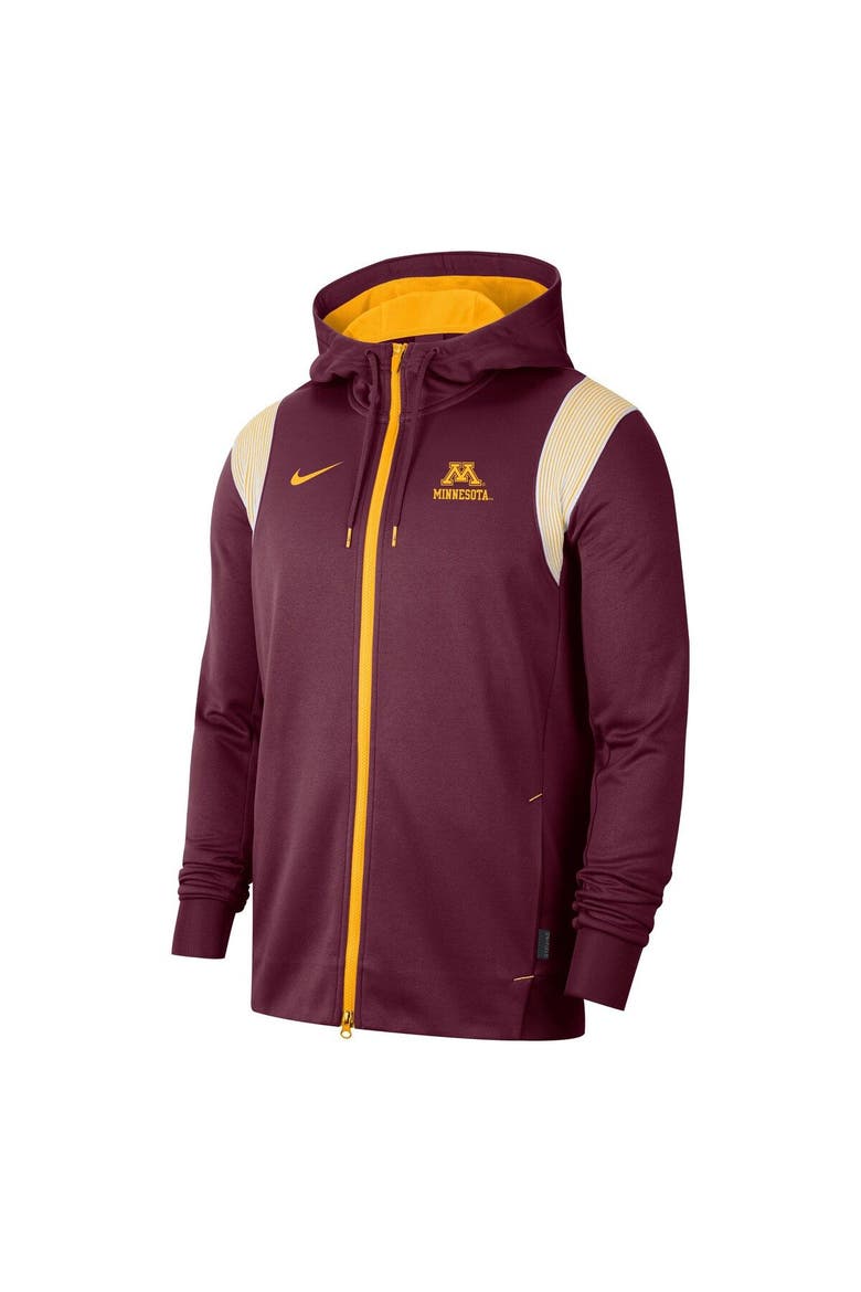 Men's Nike Maroon Minnesota Golden Gophers Sideline Performance Full-Zip Hoodie, Alternate, color, Maroon