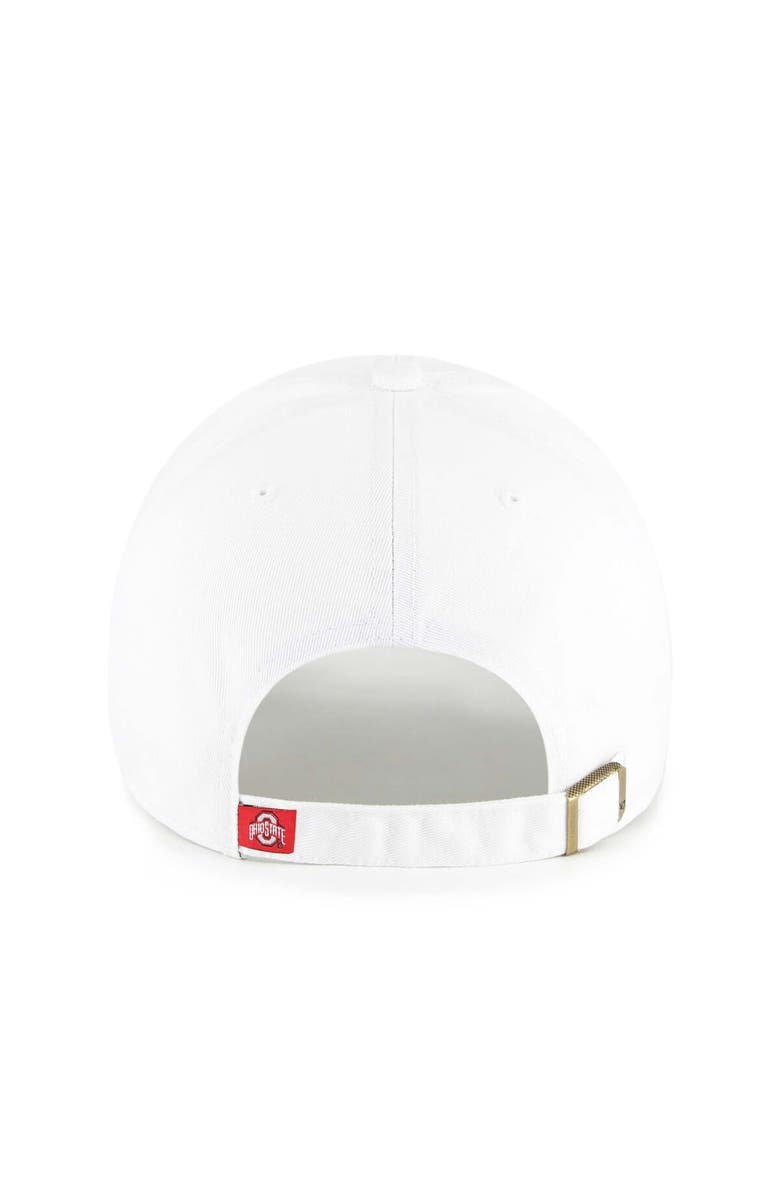 '47 Men's '47 White Ohio State Buckeyes Clean Up Adjustable Hat, Alternate, color, 