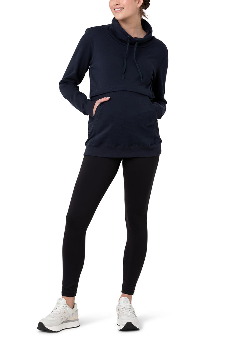 Ripe Maternity Joey Nursing Jumper, Alternate, color, Navy