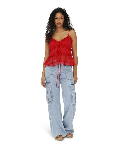 Heart Of Glass Chiffon Cami