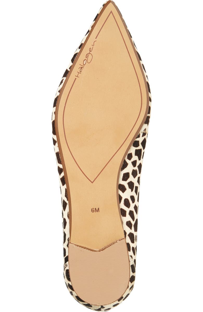 Halogen<sup>®</sup> 'Owen' Genuine Calf Hair Pointy Toe Ghillie Flat, Alternate, color,