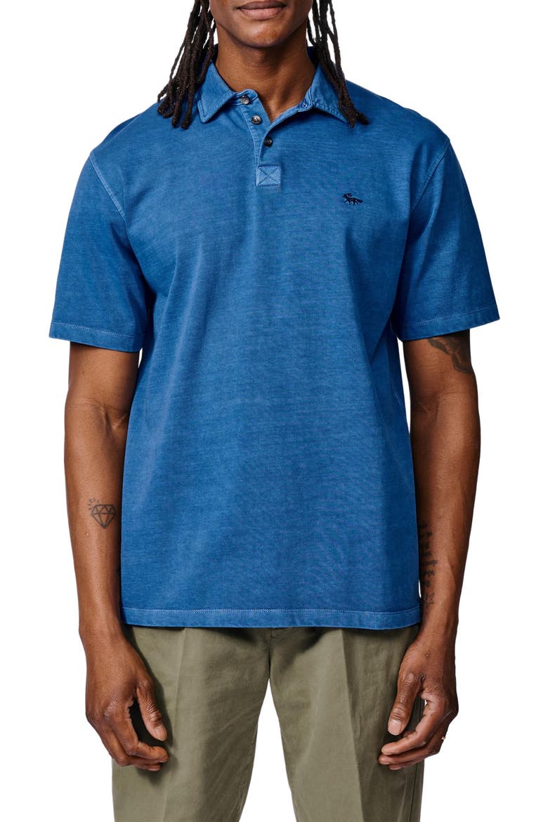 Arkwright Heavyweight Jersey Polo, Alternate, color, Cobalt