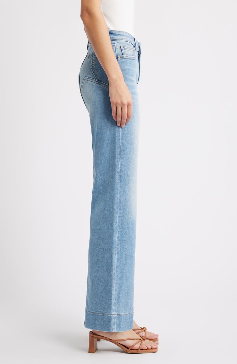 HIDDEN JEANS Star Mid Rise Flare Jeans, Alternate, color, Light Wash