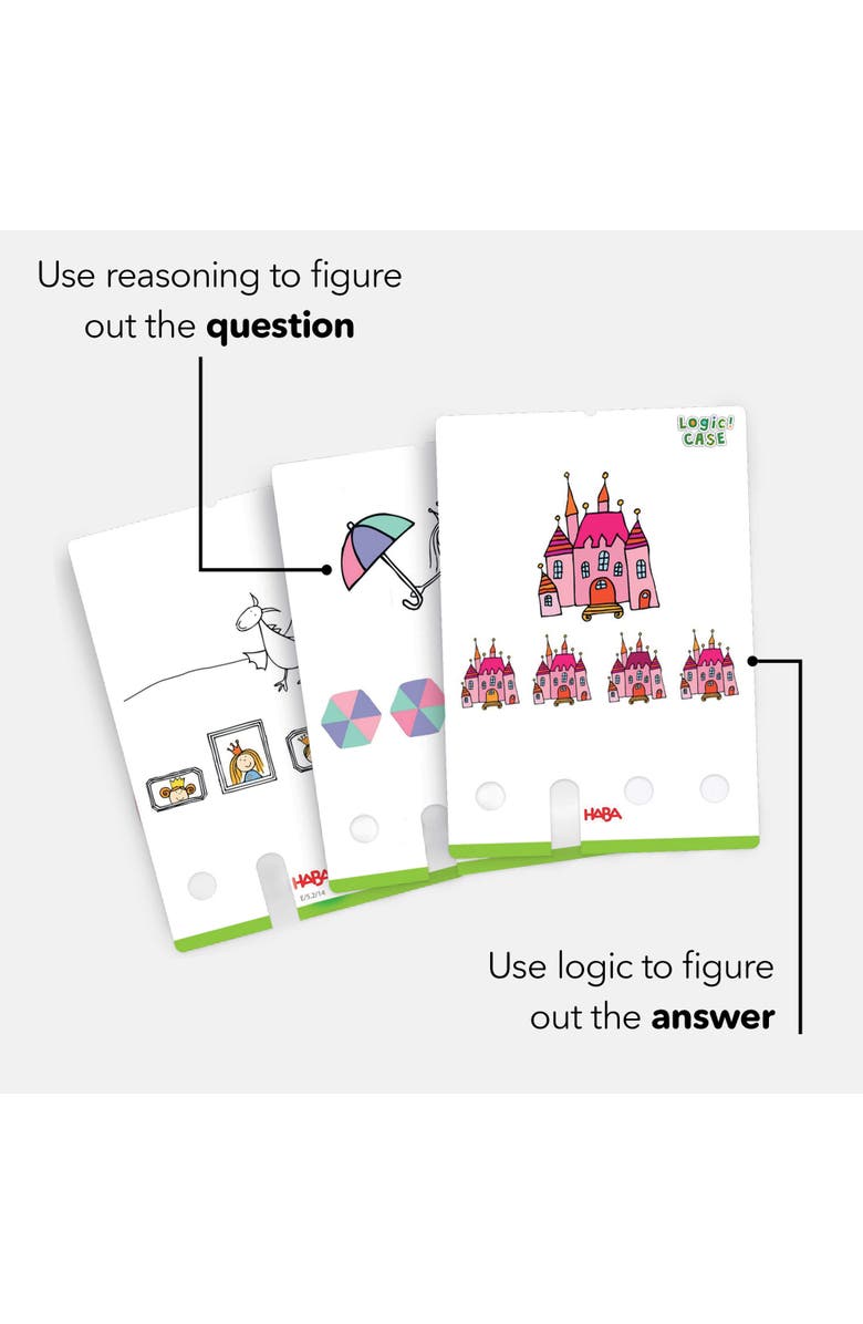 HABA Logic Case Extension Set Princesses - Ages 5+ Gifts for 5 Year Old Girls, Learning Toys, Puzzle & Card Games for Kids, Travel Games, Alternate, color, 