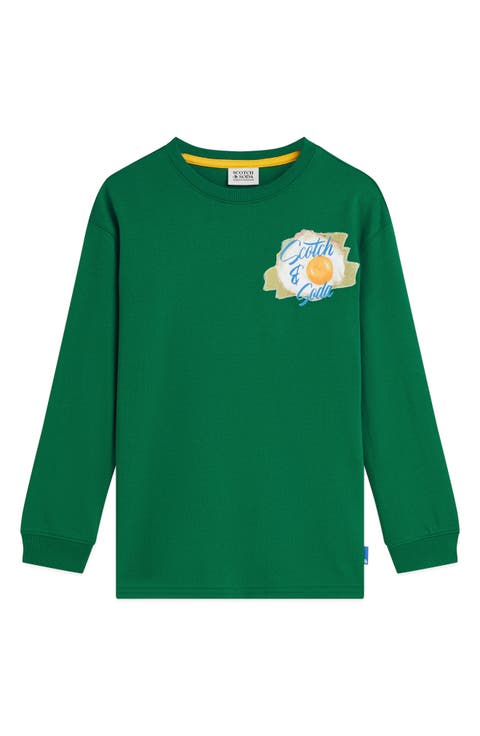 Kids' Graphic Relaxed Fit Long Sleeve T-Shirt