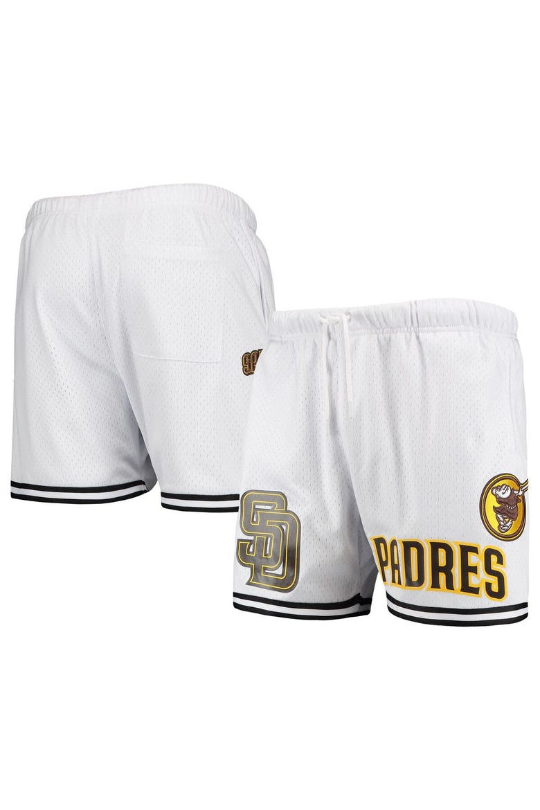 Men's Pro Standard White San Diego Padres Logo Mesh Shorts, Main, color, White